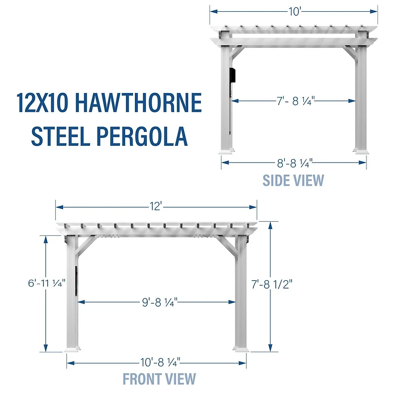 Backyard Discovery 12' x 10' Hawthorne Cedar Pergola