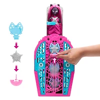 Monster High Skulltimate Secrets Hauntlywood Mysteries Doll, Catty Noir with 19+ Surprises