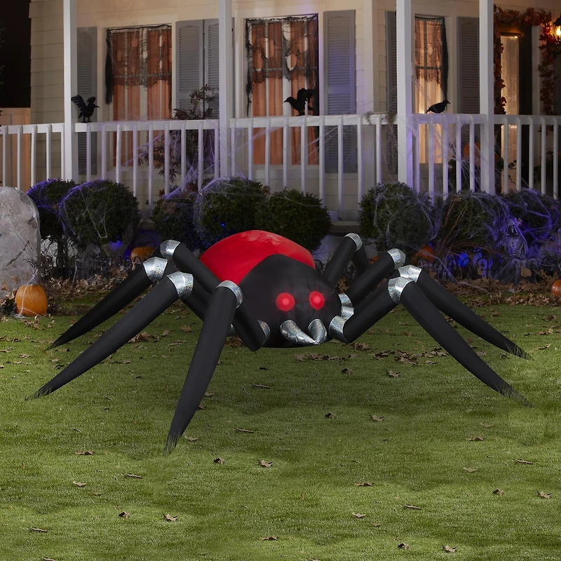 Colossal Halloween Inflatable Spider with Fire & Ice™ Technology