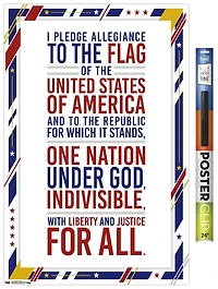 The United States Of America - Pledge Of Allegiance Wall Poster
