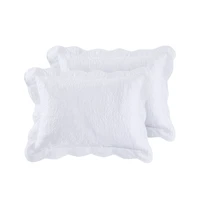 Housses d'oreiller en coton à motif cachemire brodé Better Homes & Gardens avec bordure festonnée (couette assortie vendue séparément) Standard, très grand