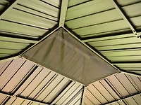 Yosemite 10x12 Double Steel Roof Gazebo Aluminum Posts