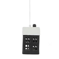 Temps de vacances PL 4in LED céramique noir maison ornement décor à la maison