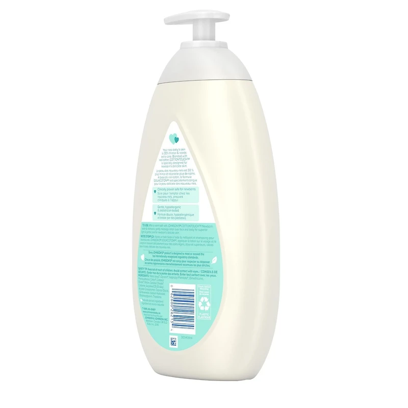 Johnson's Baby Lotion for Newborns, CottonTouch Cream, 800 mL