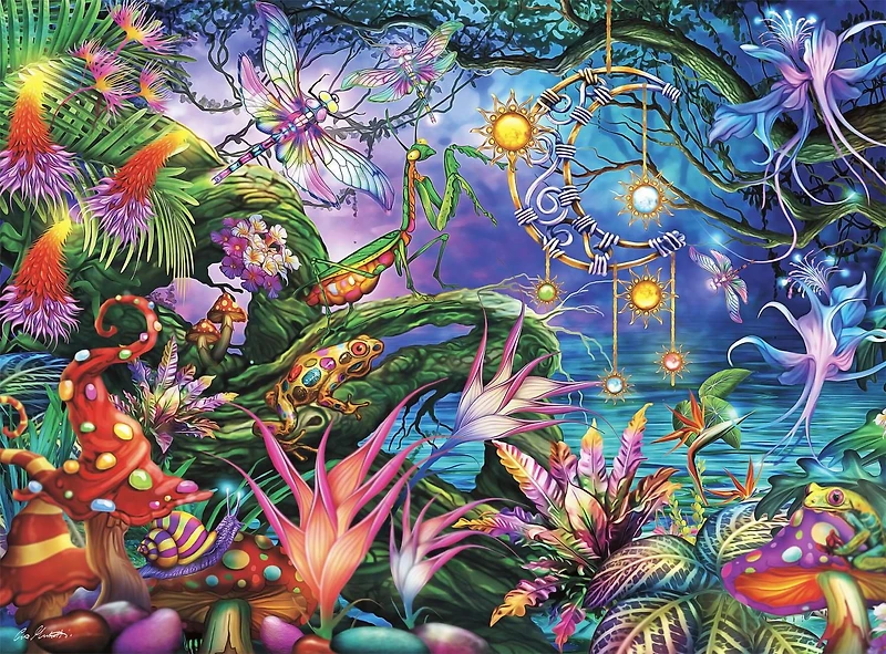 Buffalo Games - Vivid Collection - Fairy Forest - 1000 Piece Jigsaw Puzzle