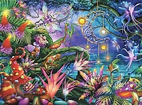 Buffalo Games - Vivid Collection - Fairy Forest - 1000 Piece Jigsaw Puzzle