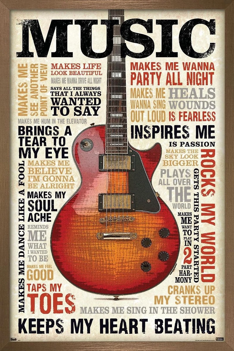 Music Inspires Me Wall Poster