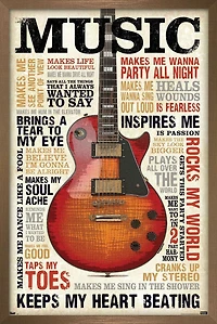 Music Inspires Me Wall Poster