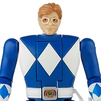 Power Rangers Retro-Morphin Blue Ranger Billy Fliphead Action Figure Inspired by Classic Mighty Morphin Toy for Kids Ages 4 and Up