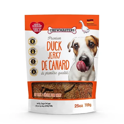 Jerky de canard Chewmasters Pour Chien 709g