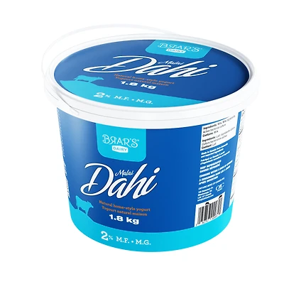 BRARS DAHI 2% 1.8KG - FRENCH