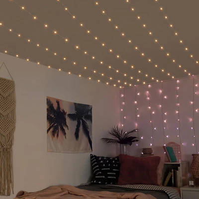 Merkury Ceiling LED Lighting Curtain String Lights, Ceiling Curtain Lights