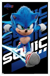 Sonic The Hedgehog 3 - Sonic Wall Poster, 22.375" x 34"