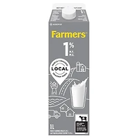 Farmers Partly Skimmed 1% Milk, 1 L