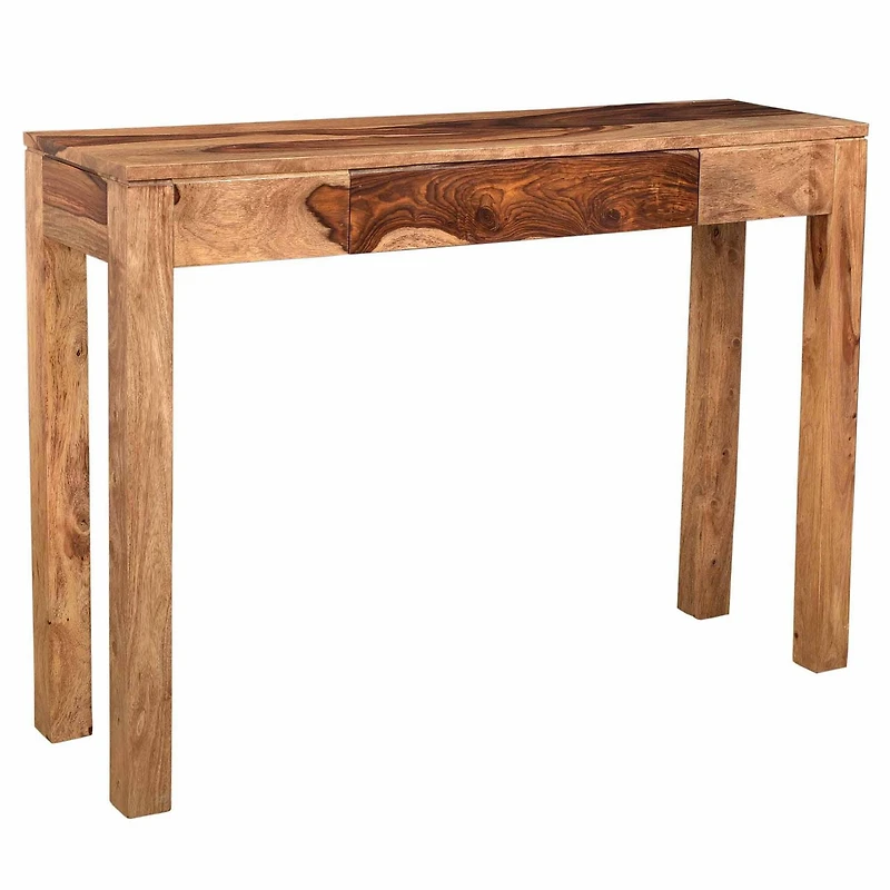 Rustic Modern Solid Wood Console/Desk in Dark Sheesham