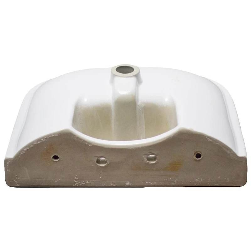 American Imaginations -in. W Above Counter Bathroom Vessel Sink For 1 Hole Center Drilling AI