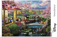 Ceaco Thomas Kinkade Mickey and Minnie in Japan 1000-Piece Interlocking Jigsaw Puzzle for Adults Ages 14+