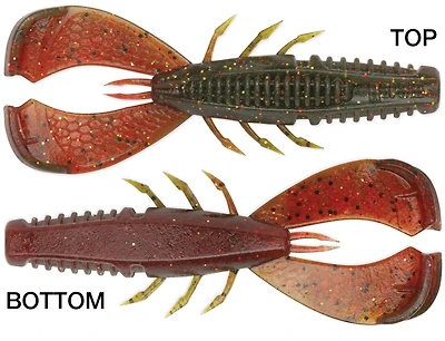 Rapala CCCLC35CICW CrushCity Cleanup Craw, 3 1/2", 7 Per Package, Chile Craw, The ultimate bass snack