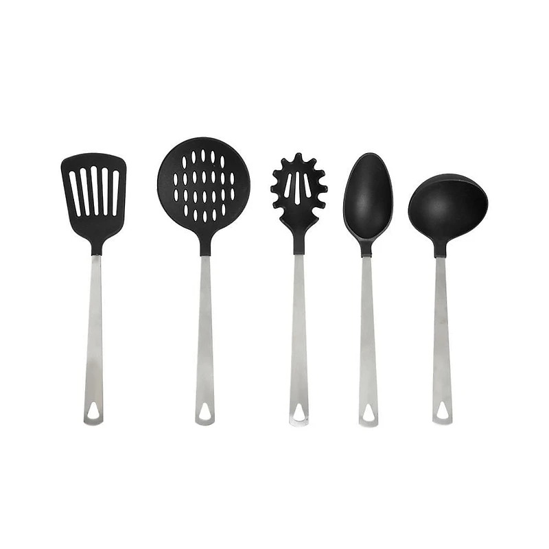 Mainstays 5 Piece Kitchen Utensil Set Stainless Steel and Nylon, Mainstays 5 Piece Kitchen Set
