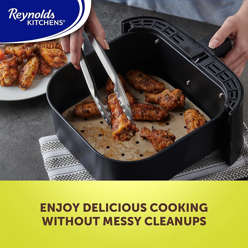 Reynolds Kitchens Air Fryer Liners 9" Unbleached Parchment 50ct