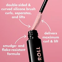 e.l.f. Cosmetics Lash 'N Roll Mascara, Pitch Black, 9.2g