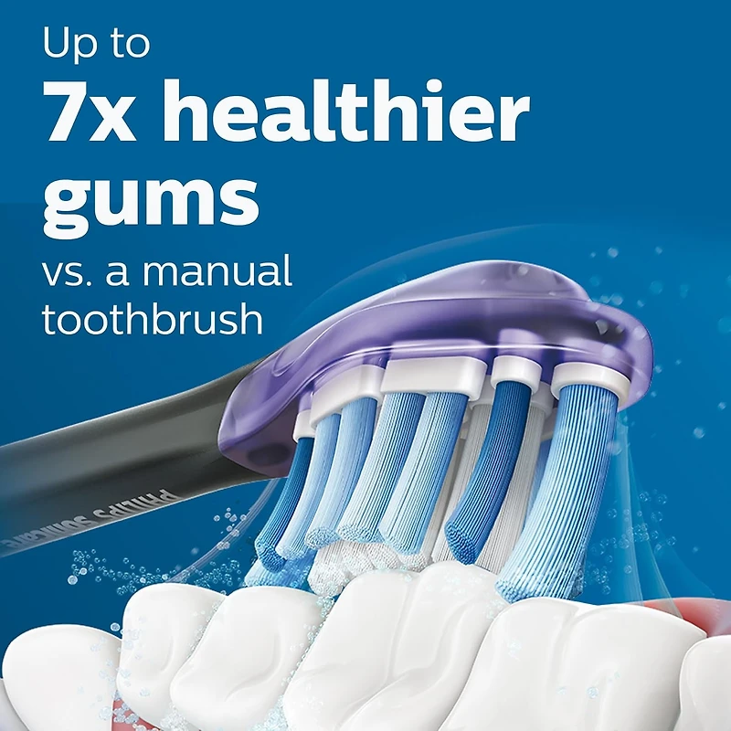 Philips Sonicare Têtes de Brosse Premium Soins des Gencives, 2 unités, HX9052/95, Noir