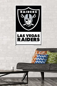 NFL Las Vegas Raiders - Logo 21 Wall Poster, 14.725" x 22.375" Framed