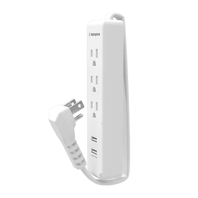 Barre d’alimentation de voyage Westinghouse à 3 prises et port USB