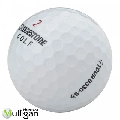 Mulligan - 60 balles de golf récupérées Bridgestone Tour B330-S 4A, Blanc