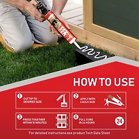LePage No More Nails Adhésif de Construction Intérieur Ultra Robuste, 266 ml, cartouch
