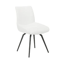 Ensemble de 2 chaises de salle à manger pivotantes Ruben