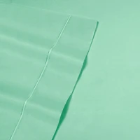 Ensemble de draps de luxe Swift Home 4 pièces avec taie d'oreiller additionnelle, Twin, Vert mousse