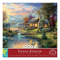 Ceaco Thomas Kinkade Nature's Paradise 1000-Piece Interlocking Jigsaw Puzzle for Adults Ages 14+