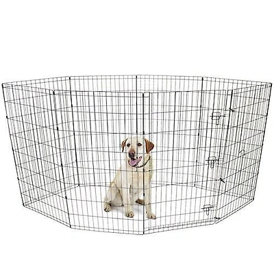 Vibrant Life Dog Pen, Indoor & Outdoor Pet Exercise Play Pen, Multiple Sizes