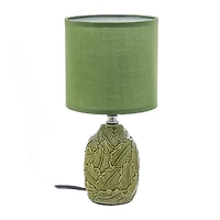 Lampe De Table En Céramique Avec Plaquette D'Ombrage Vert