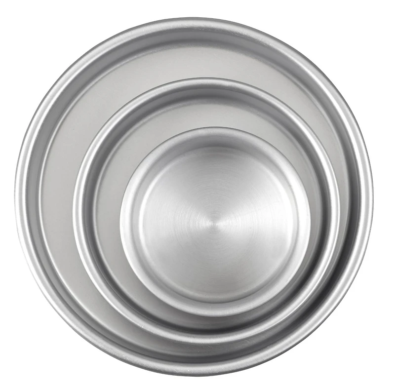 Ensemble de 3 moules à gâteau rond en aluminium Wilton Ensemble moules alu, 3 pièces