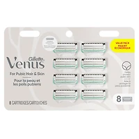 Lames de rasoir Gillette Venus pour la peau et les poils pubiens, pour femmes de rechange