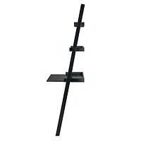 Winsome Bellamy Leaning Desk with 2 Shelves in Black
