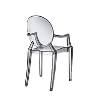 Chaise à accoudoirs en plastique Heavenly Collection pour salle à manger