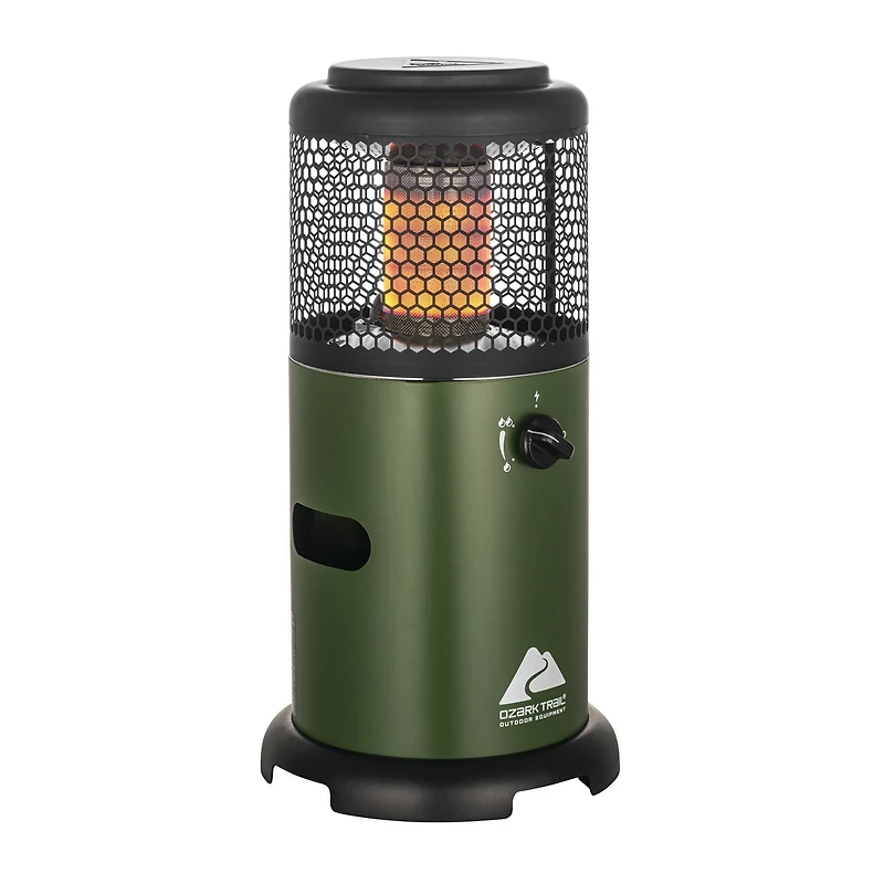 Ozark Trail 360 Degree Propane Portable Outdoor Heater, Green, Portable Outdoor Heater