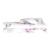 South Shore DreamIt Housse de couette aquarelle Florale-Blanc et rose