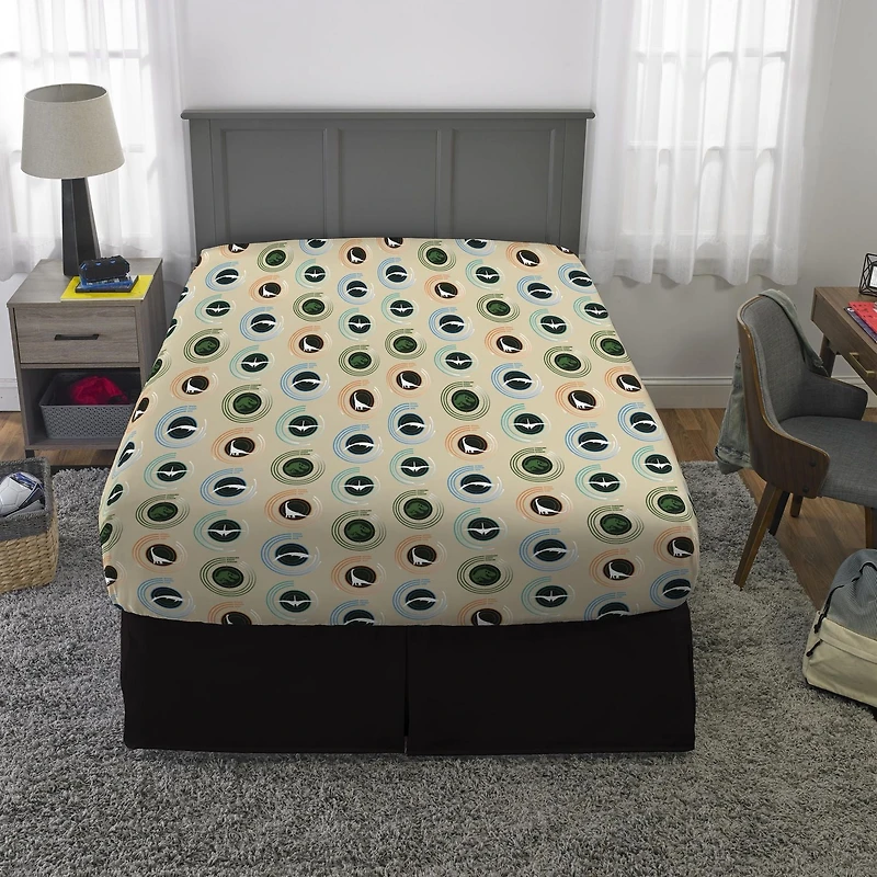 Ensemble de draps Monde Jurassique "Triple Team" pour lit 2 place