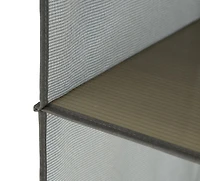 MAINSTAYS Fabric 6-Shelf Closet Organizer, Shelves Hanging Organizer 6 - Layer Collapsible Hanging Closet Organizer with 4 Side Pockets Closet Hanging Shelves ,Gray