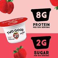 Two Good Yogourt aux fraises, 2 g de sucre, 8 g de protéines