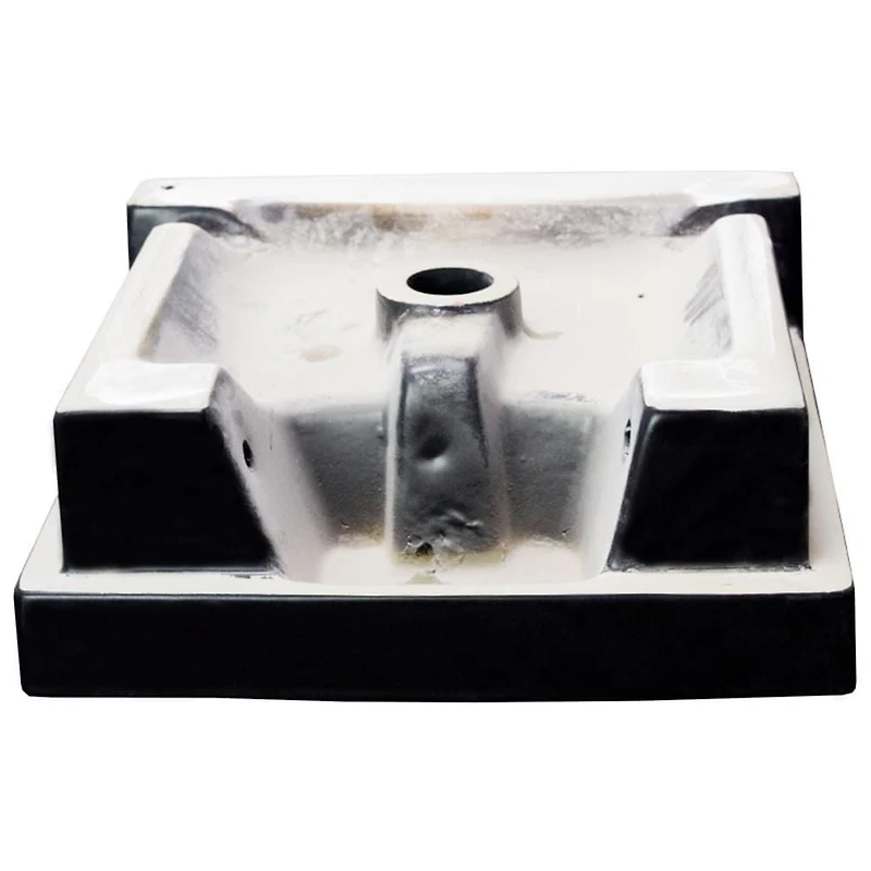 American Imaginations 16.14-in. W Semi-Recessed Black Bathroom Vessel Sink For 3H8-in. Center Drilling AI-28357
