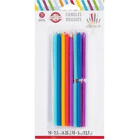 Candle Bday 20 Asst Clr and Size, Rainbow Candles 20 ct