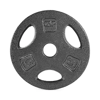CAP Barbell Standard Cast Iron 1-inch Weight Lifting Grip Plate, 5 lb, Single, Black