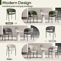 Noble House - Chaise d'appoint moderne HORIZON à pieds inclinés Pieds réglables (beige)