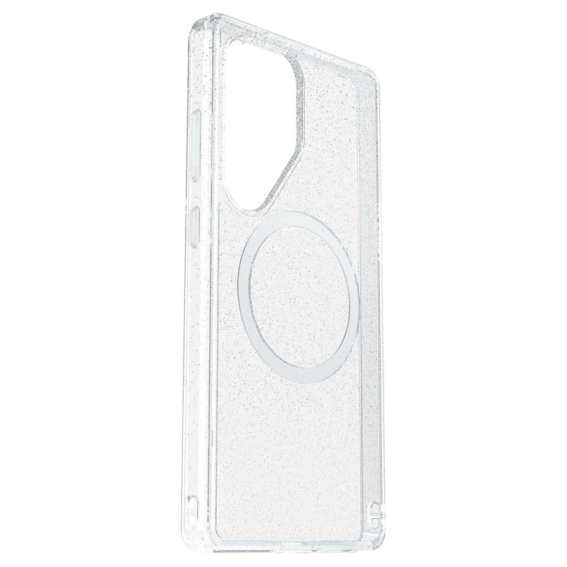 OtterBox Étui Symmetry Clear Magnets Stardust avec Teinte Bleu pour Samsung Galaxy S25 Ultra