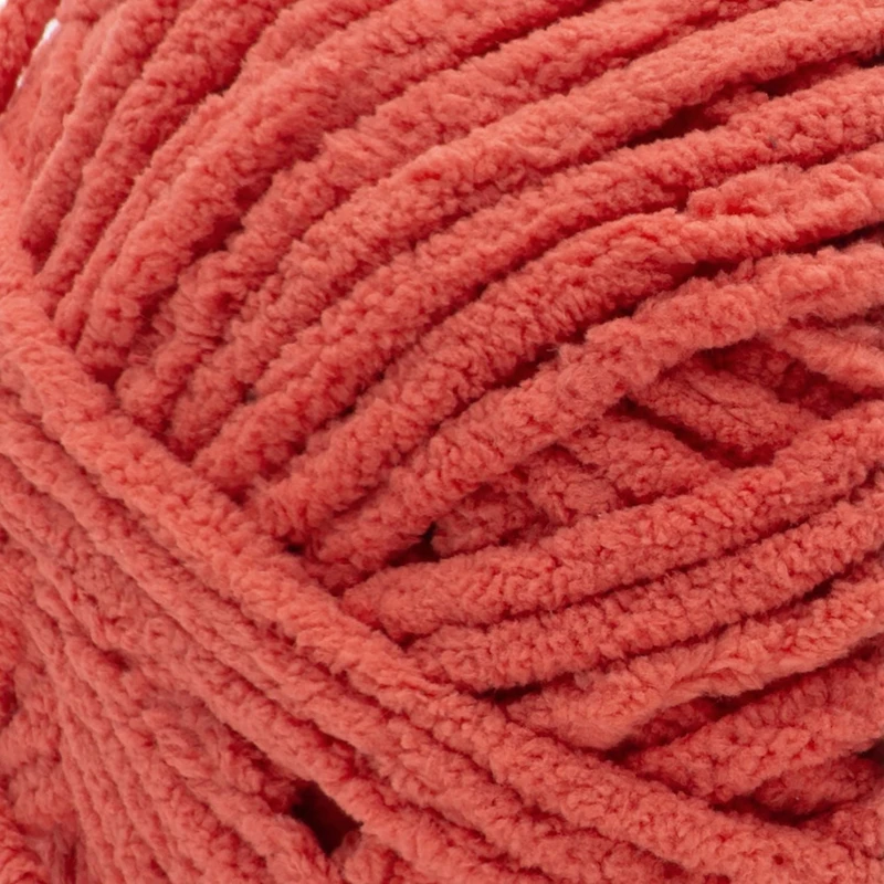 Bernat® Blanket™ #6 Super Bulky Polyester Yarn, Weathered Red 10.5oz/300g, 220 Yards, Polyester #6 Super Bulky Yarn
